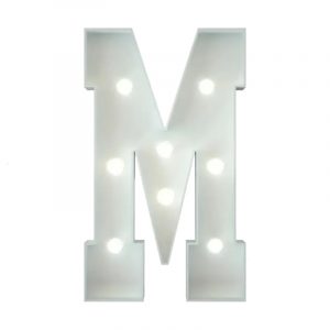 Marquee Letter M