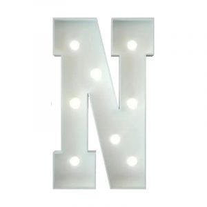 Marquee Letter N