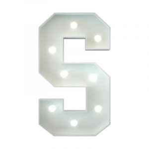 Marquee Letter S