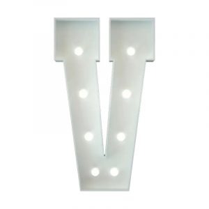 Marquee Letter V