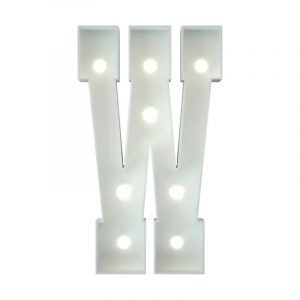 Marquee Letter W